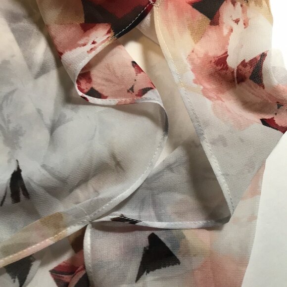 White House Black Market Zaida Boho Blouse in Ecru w/ Luscious - Picture 11 of 16